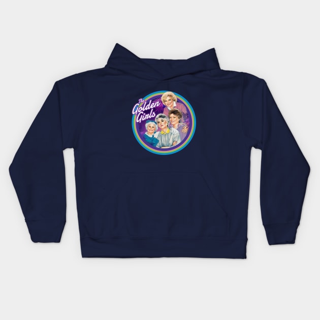 Golden Girls Kids Hoodie by Trazzo